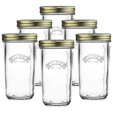 Kilner Canning Glass Jars 6pc Wide Mouth Containers Preserve Jars 500ml