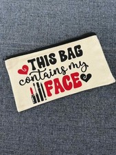 Makeup bag pouch - my face