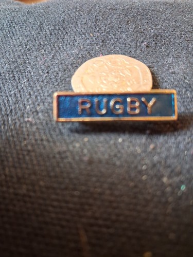 Rugby vintage enamel school - rugby,