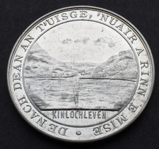 1907 Kinlochleven Aluminium Token Made From  First West Highland Production RARE
