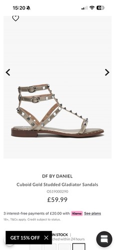 Daniel gold studded gladiator - daniel,