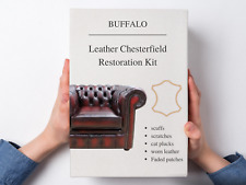 Oxblood Leather Chesterfield Repair & Colour Restoration Kit - View the Results!