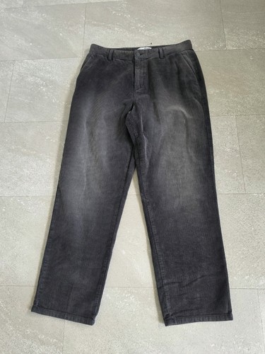 Men grey corduroy trousers - men's,