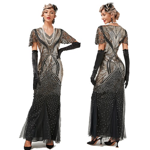 1920s flapper dress long - 1920s,