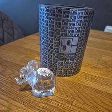 SWAROVSKI CRYSTAL, ELEPHANT FIGURE. #7640. BOXED