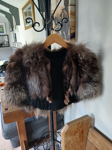 Vintage silver fox fur - fox, stole