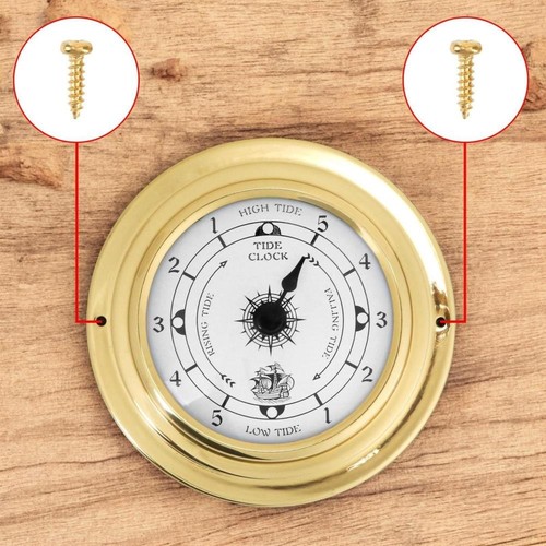 98mm brass case tide clock - 98mm,