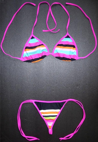 Sexy coloured string bikini - sexy, g-string