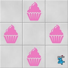 Cupcakes Vinyl Wall Tile Stickers Decals Kitchen Home Decor