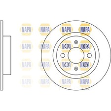 2x Brake Discs Solid For