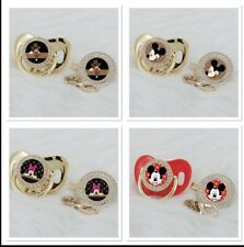 Blingy Romany Pacifier/dummy With Matching Clip 