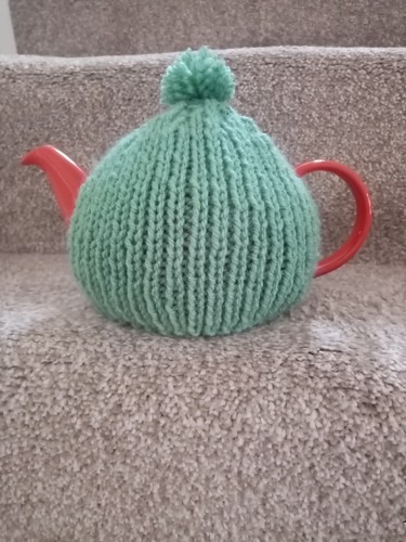 Hand knitted tea cosy - ,, fits