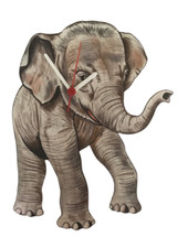 Cute Baby Elephant Clock -