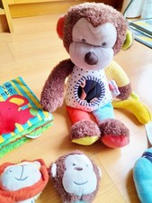 Mothercare Sensory Activity Toys Bundle Into the Wild Monkey & Jungle Animals