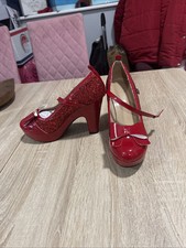 Red Glitter Heels Size9 For