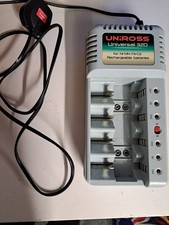 Uniross Universal 320 Ni-MH Ni-Cd Rechargeable Battery Charger Multi-Voltage