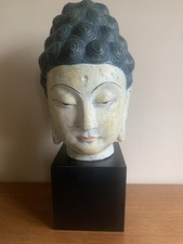 Buddha Head Statue on Black