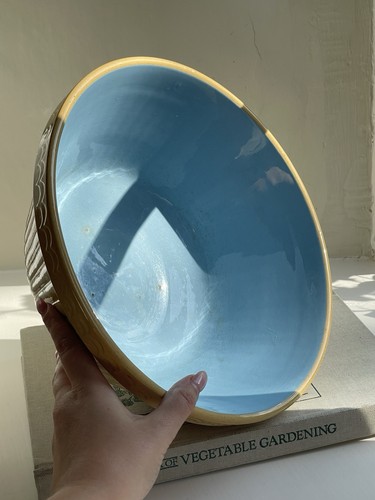 Large vintage blue - blue, yellow