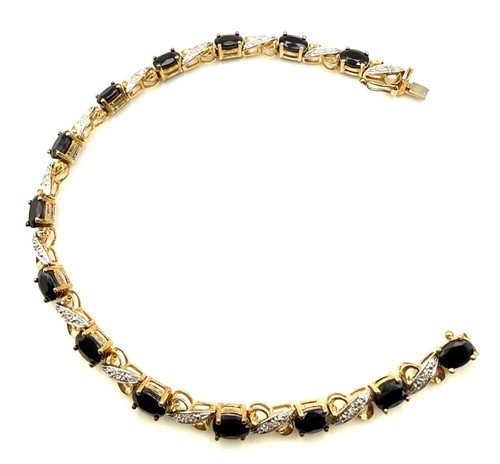 9ct gold diamond sapphire - gold,