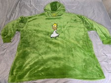 Simpson Green Fleece Hooded Poncho Size L-XL