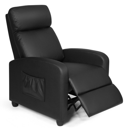 Recliner chair with adjustable - with,