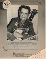 1982 ALVAREZ YAIRI Acoustic Guitar MERLE TRAVIS Vintage Print Ad