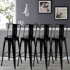 4pcs Tolix Bar Stools Chairs