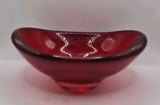 Whitefriars Art Glass Red Bowl