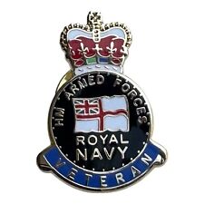 Royal Navy Veteran Crest  Pin