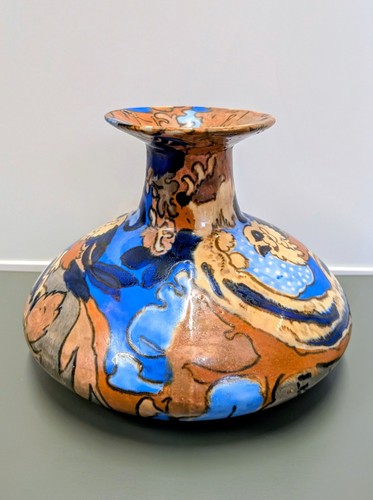 Bursley ware squat vase - bursley,