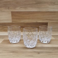 Set of 3 Crystal Glass Barrell