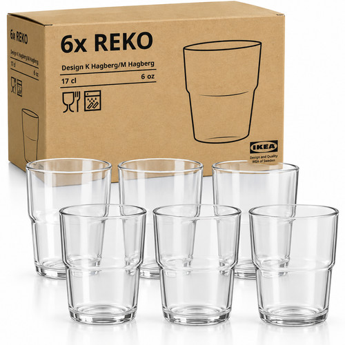 Ikea reko glass tumblers - ikea,
