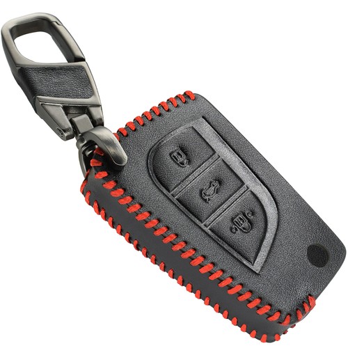 Buttons leather key case - key,