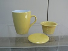  Infusions Mug Lid Tea Strainer 3pcs 300ml BNIB Yellow