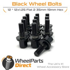 Wheel Bolts (12) 12x1.25 Black
