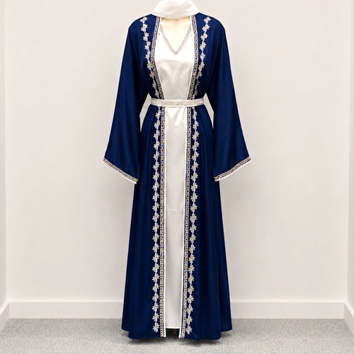 Women blue moroccan - blue, kaftan