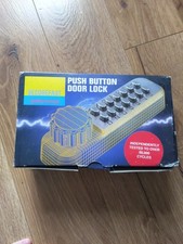 Securefast Push Button Combination Door Lock Chrome. Brand New