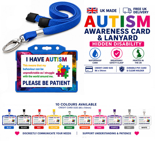 Autism awareness card hidden - autism,