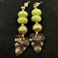 Serpentine Jade Earrings