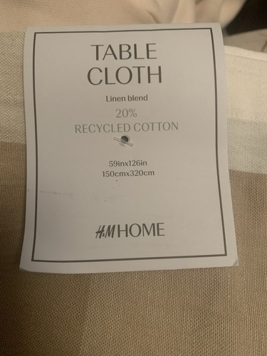Linen blend table cloth - h&m,