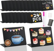 24PCS Mini Chalkboard Signs