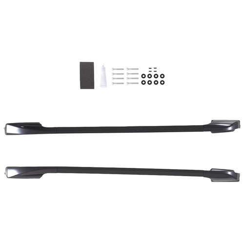 Black aluminium roof rails - black,