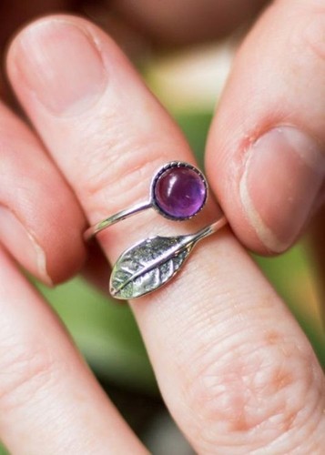 Natural amethyst round - natural,