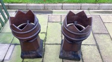 2 VICTORIAN LARGE GLAZED CROWN