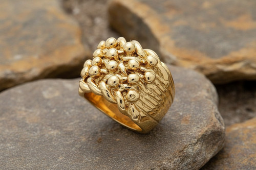 Yellow gold keeper - yellow, men's