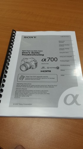 Sony slr a700 - slr, fully