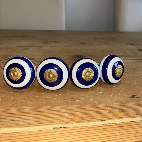 Set ceramic blue white - set,