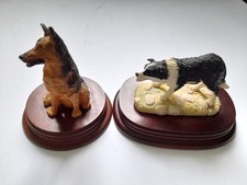 Leonardo Collection Figurines – Border Collie (1993) & German Shepherd (1991)