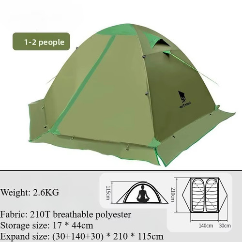 Camping tent with snow skirt - tent,