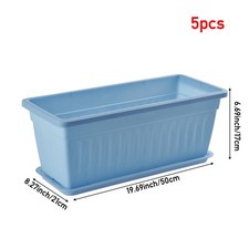 5 x Trough Plant Pot Long